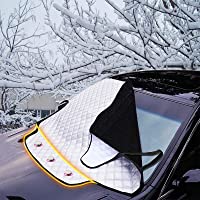 FREESOO Protector de Parabrisas- Protector para Parabrisas con Imán Cubierta de Parabrisas Coche Protege de Rayos…